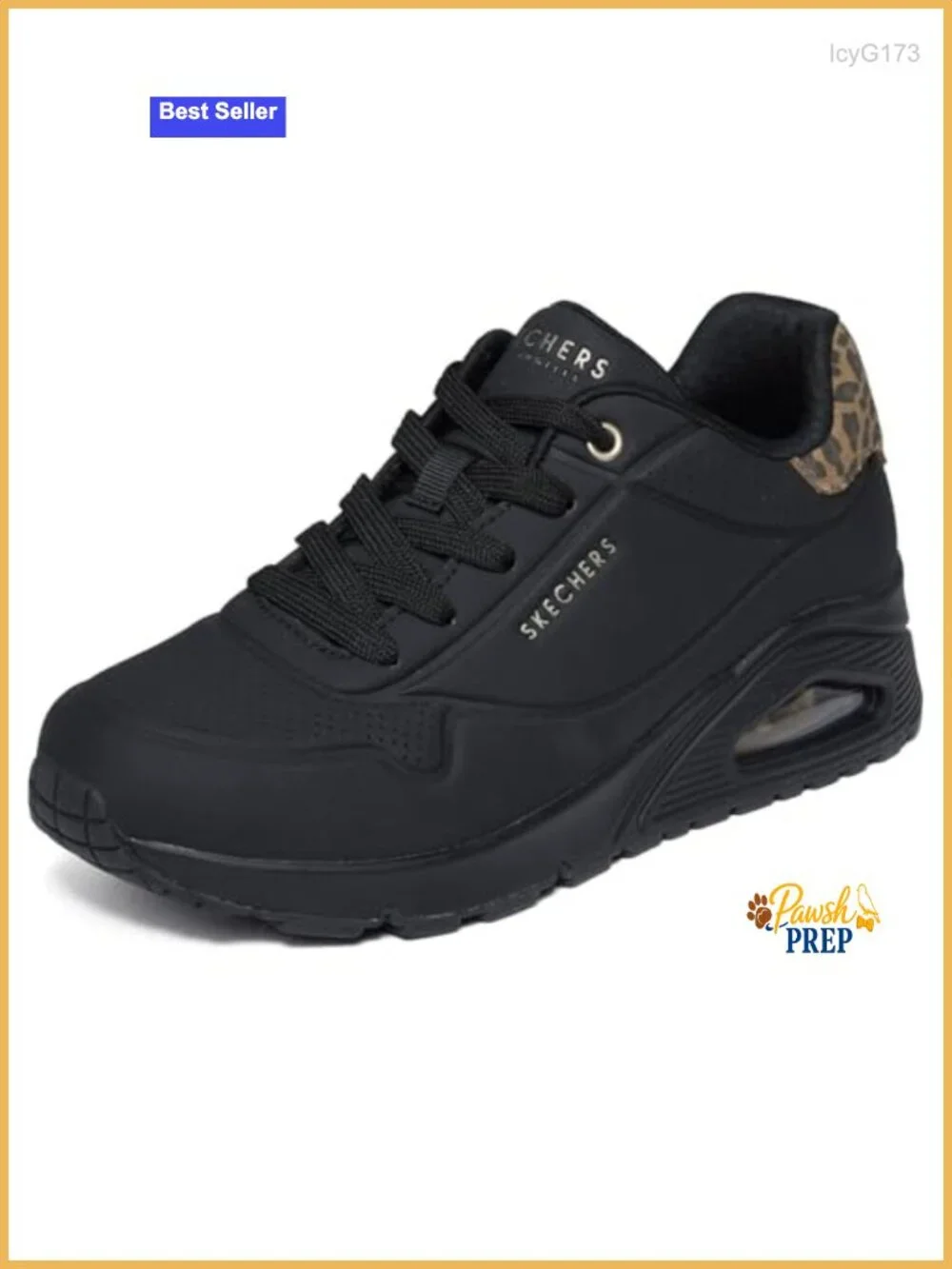 Fashion Sneaker with Air-Cooled Memory Foam, Skech-Air Cushioning, Lace-Up,